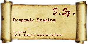Dragomir Szabina névjegykártya